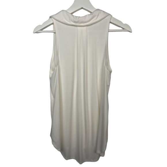 Adyson Parker Top Womens Sz XS Sleeveless V Neck Tank White Stretch Casual Work - Picture 8 of 12